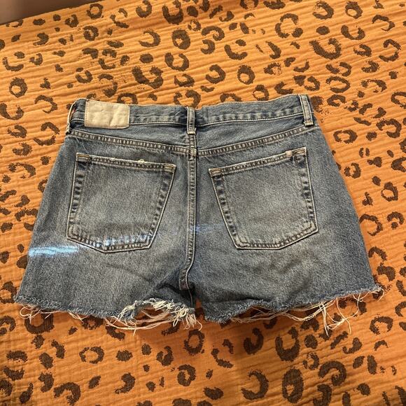 Everlane The Relaxed 90s Short Organic Cotton size 26 Denim Cut Off Jeans Shorts - Picture 3 of 7